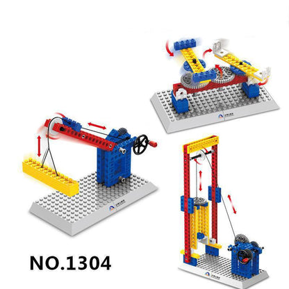 Tested Compatible With , Mechanical Gear Technic Building Blocks Engineering Children's Science Educational STEM Toys,3 IN 1