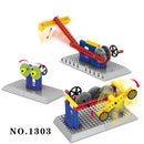 Tested Compatible With , Mechanical Gear Technic Building Blocks Engineering Children's Science Educational STEM Toys,3 IN 1