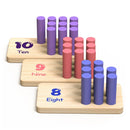Counting Peg Board Montessori | Math Manipulatives for Preschoolers | Learning & Education Toys for Toddlers