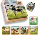 Wooden Cube Puzzle of Native North American Animals | Wooden Puzzles for Kids & Toddlers Ages 3 4 5 6 7 8