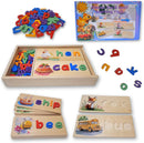 See and Spell Learning Toy – Wooden Spelling Puzzle Game for Kids Ages 3 4 5