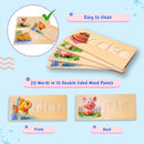 See and Spell Learning Toy – Wooden Spelling Puzzle Game for Kids Ages 3 4 5