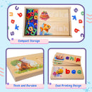 See and Spell Learning Toy – Wooden Spelling Puzzle Game for Kids Ages 3 4 5