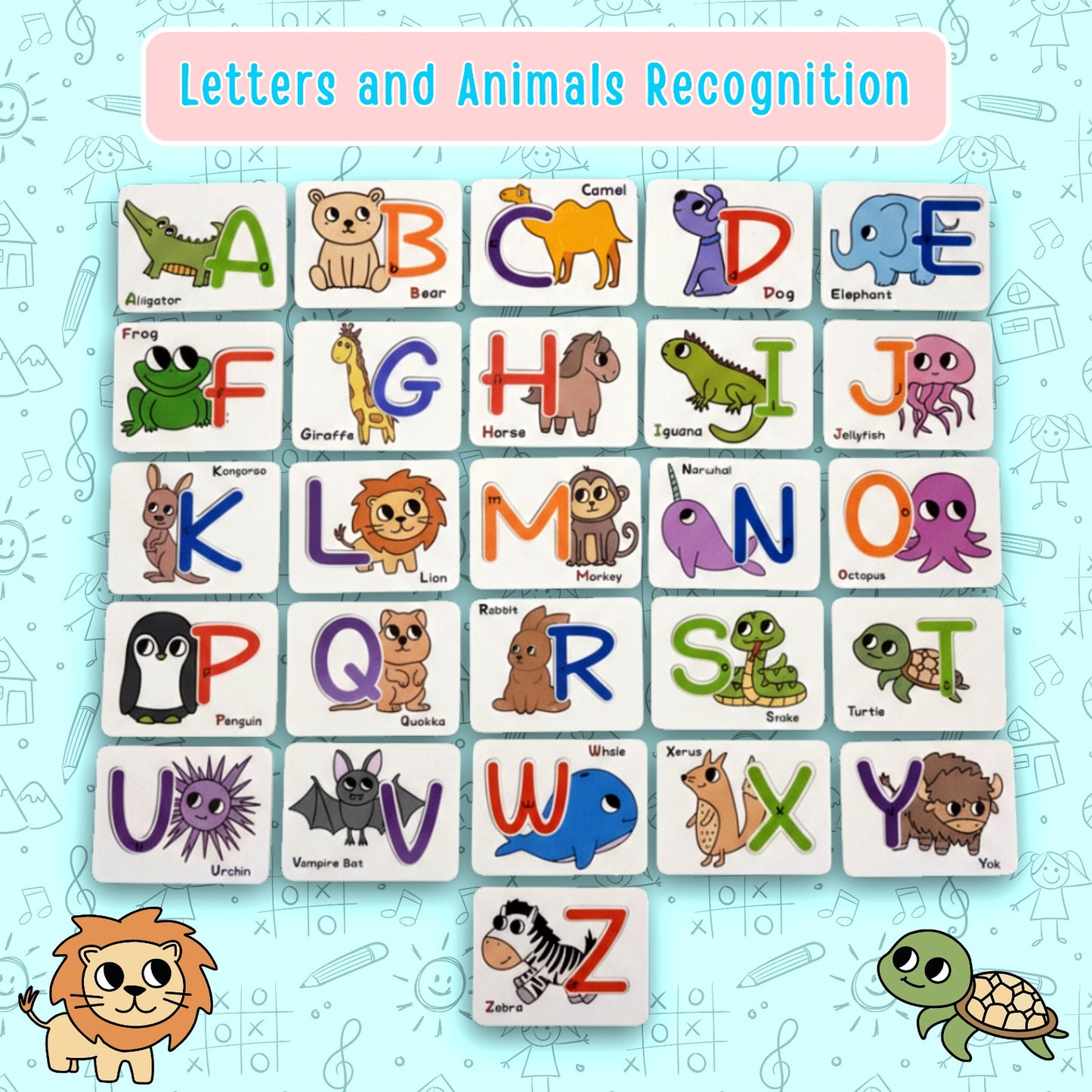 Alphabet Flash Cards for Kids – Number and Letter Flash Cards