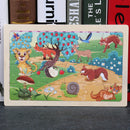 80PCS wooden educational toys educational development baby kids training toys children animal puzzle